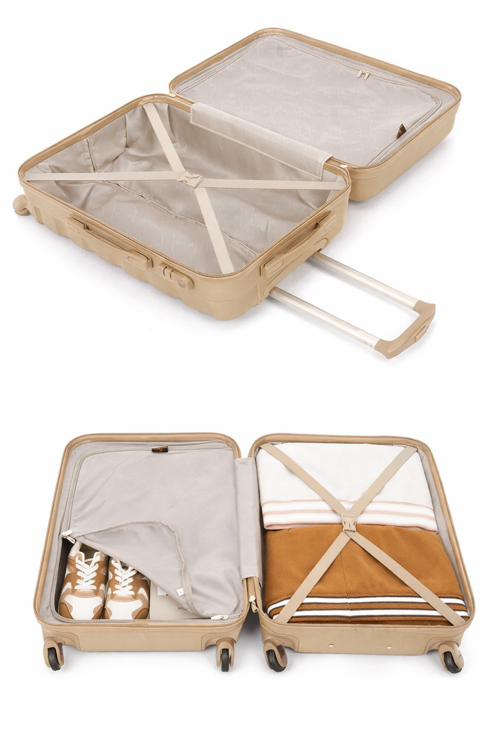 Set de 3 Valises David Jones - Doré