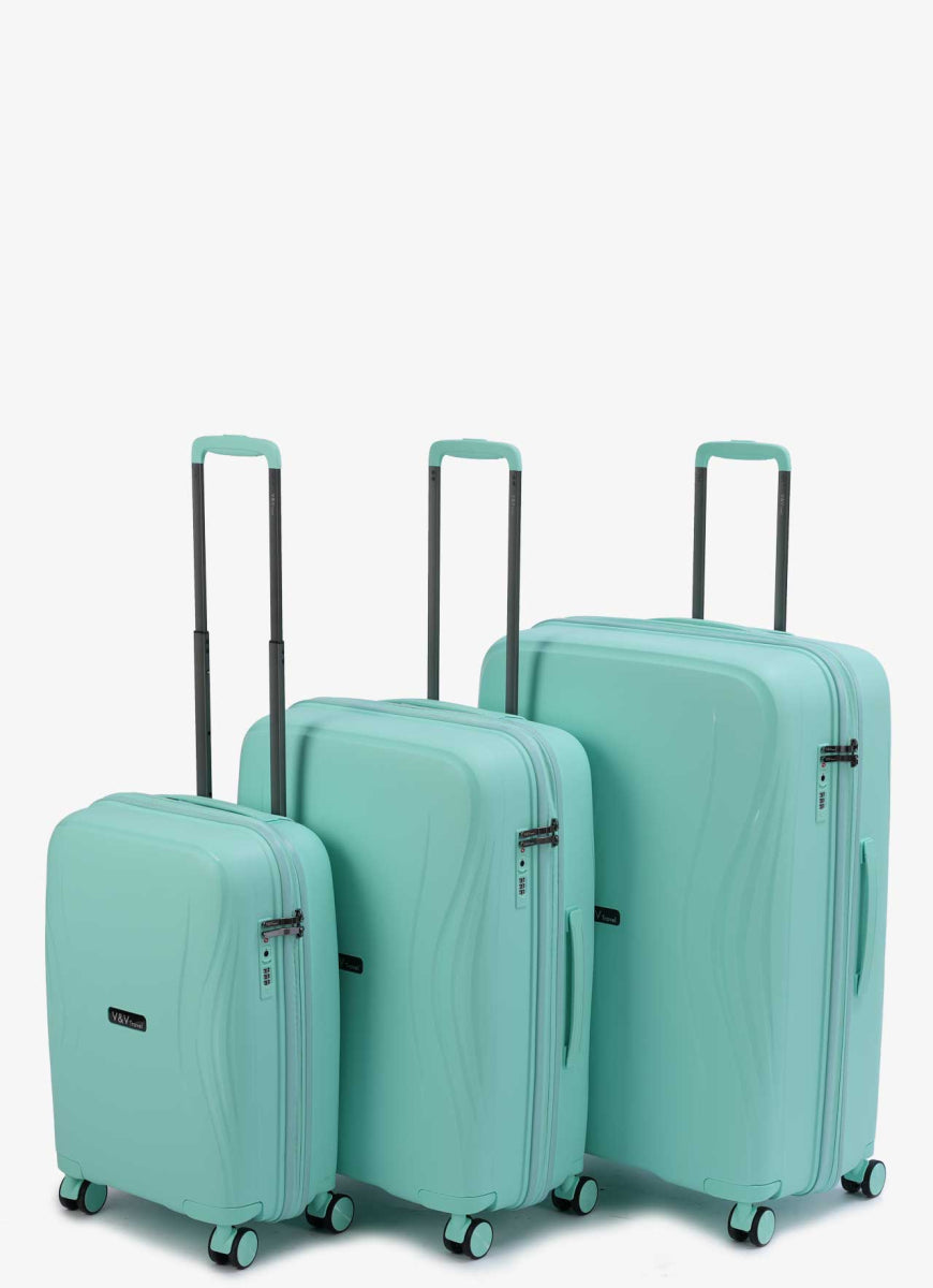 Set de 3 Valises Travel Flash light - Tiffany