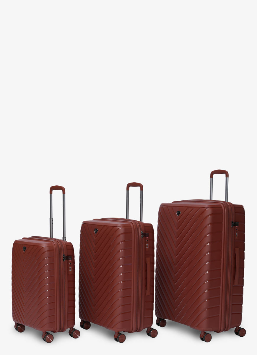 Set de 3 Valises Invictus - Marron