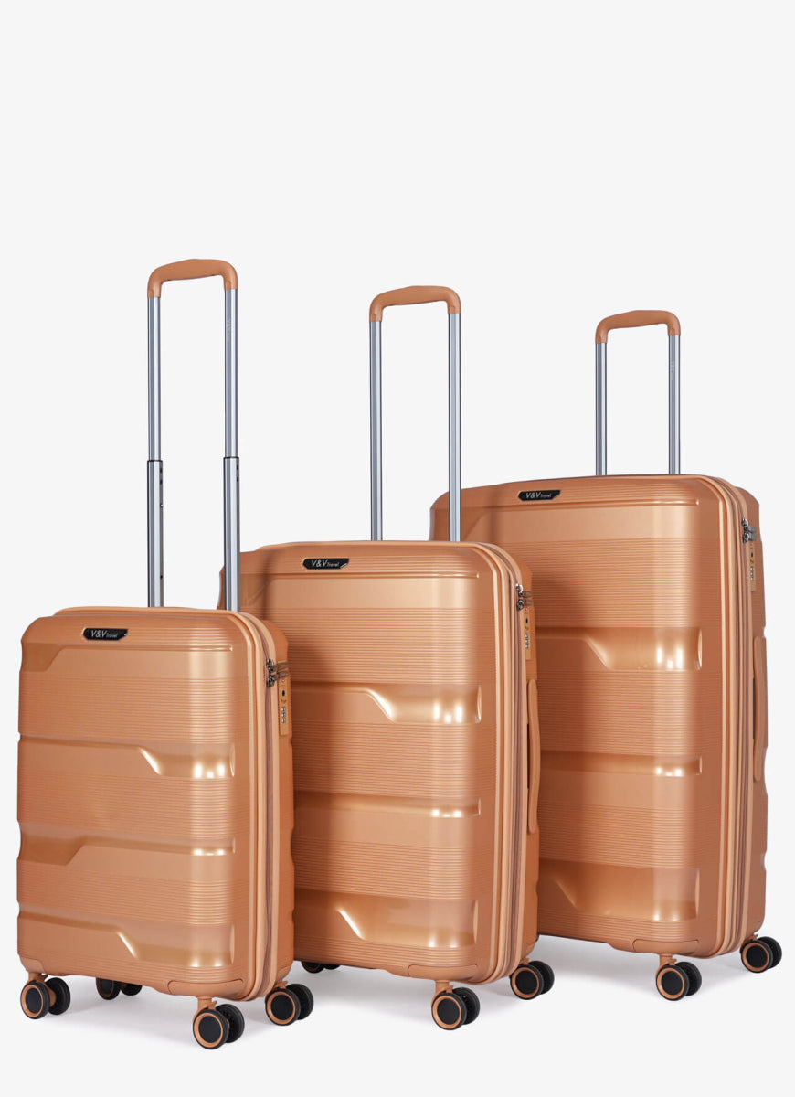 Set de 3 Valises Travel Metallo - Orange