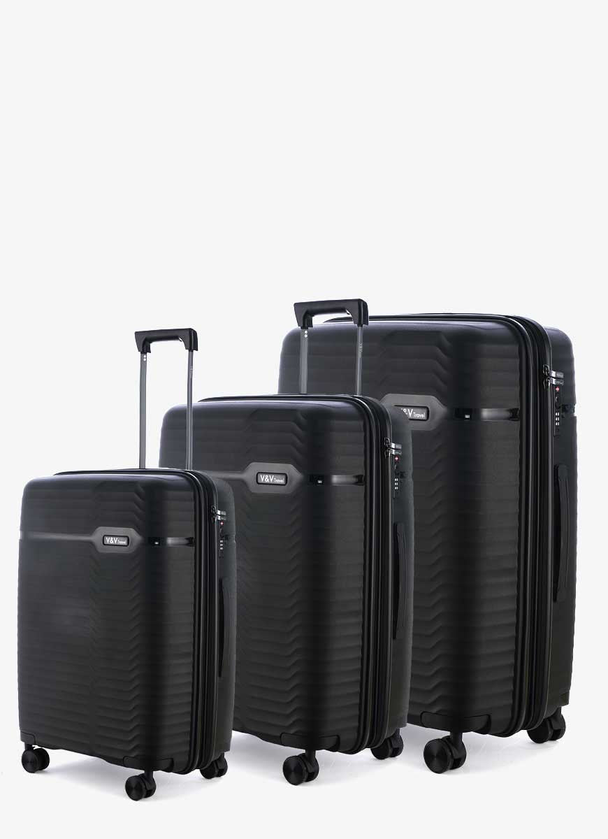 Set de 3 Valises Travel Summer Brave - Noir