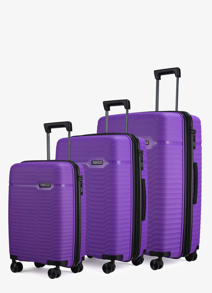 Set de 3 Valises Travel Summer Brave - Violet