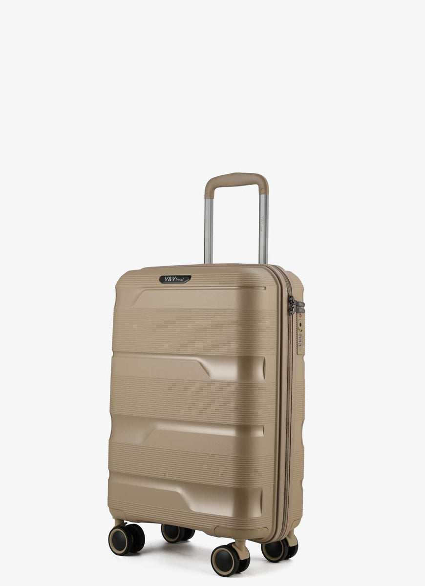Valise cabine Travel Mettalo - 55 Beige