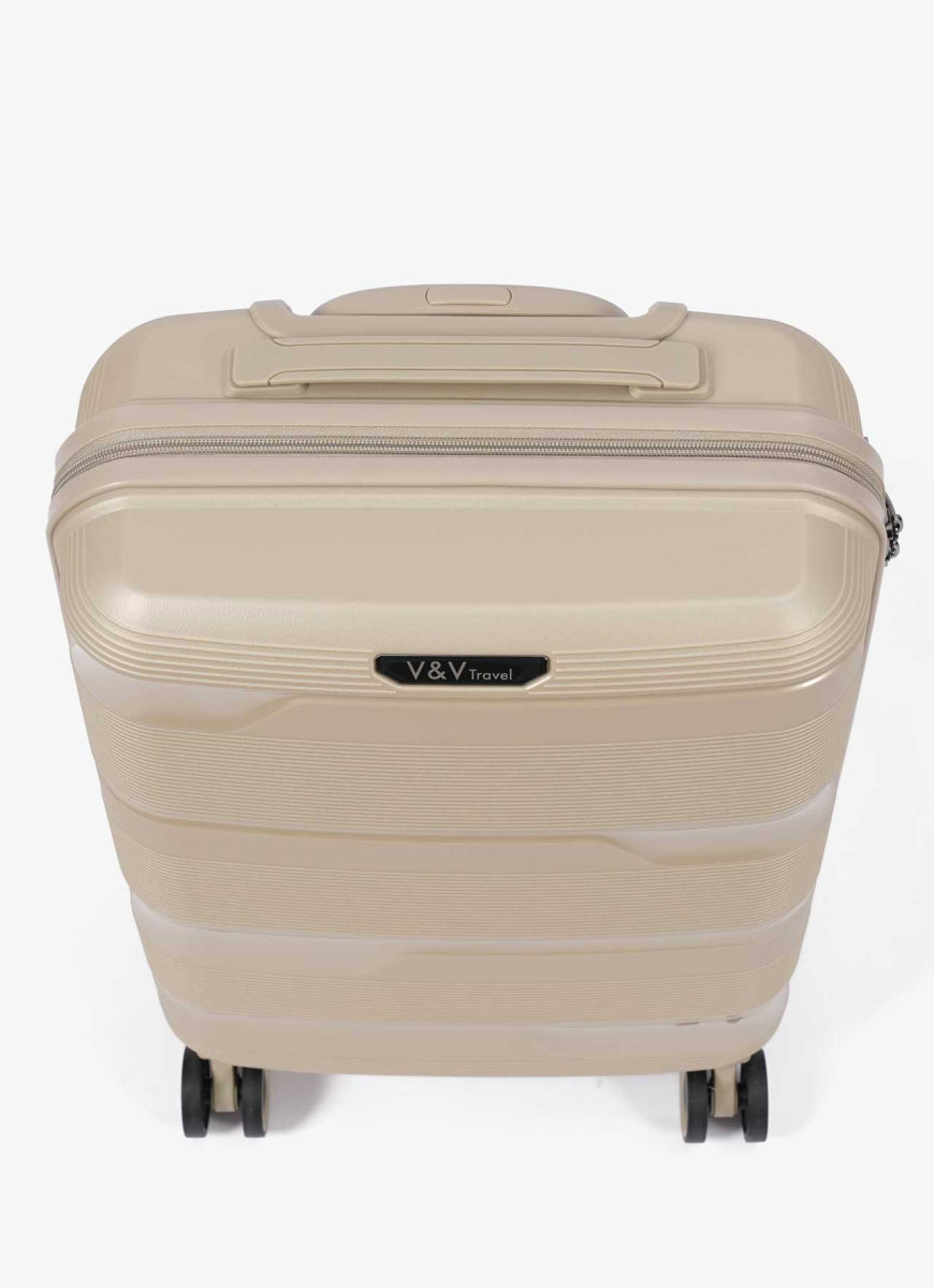 Valise cabine Travel Mettalo - 55 Beige