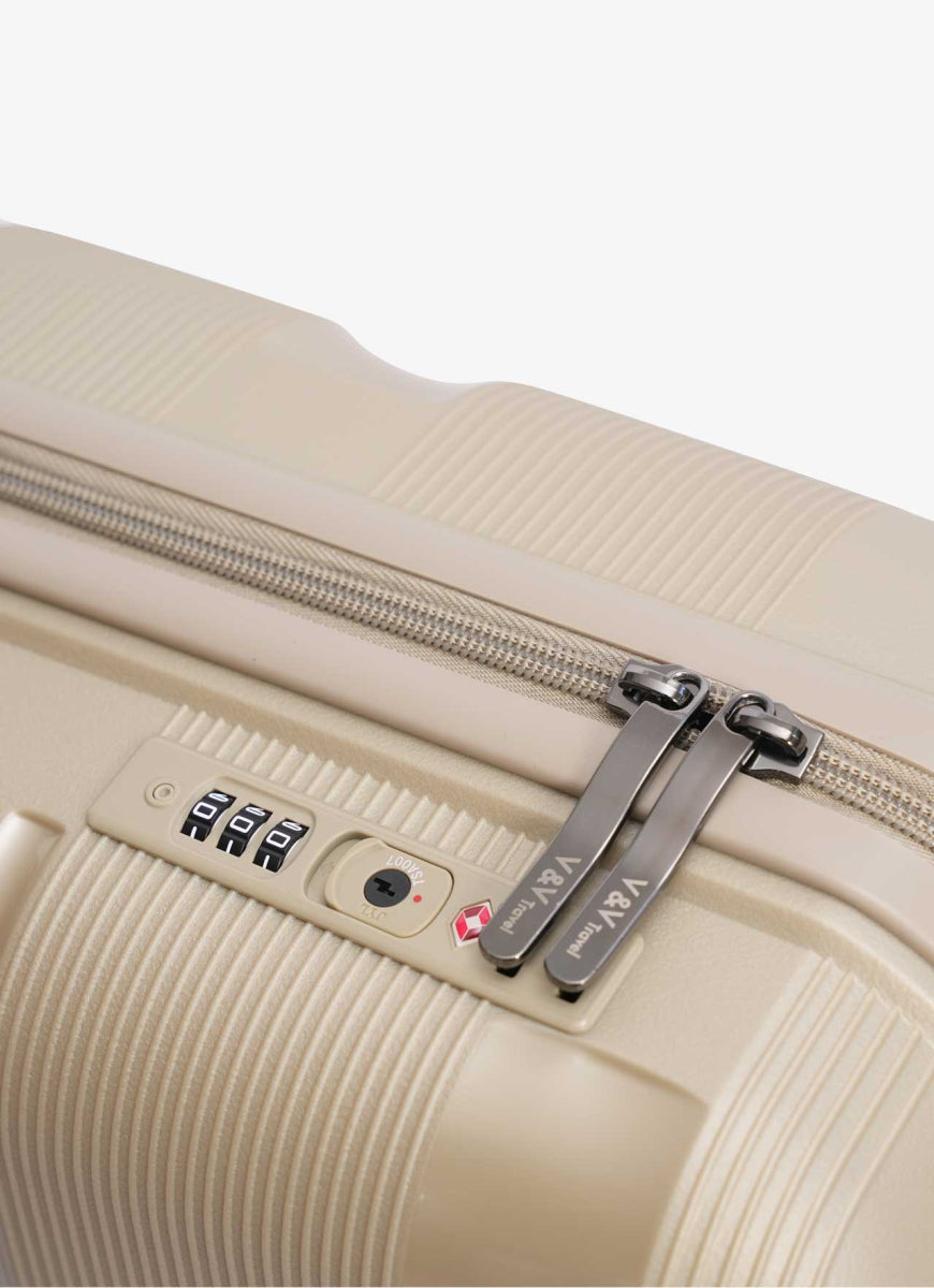 Set de 3 Valises Travel Metallo - Beige