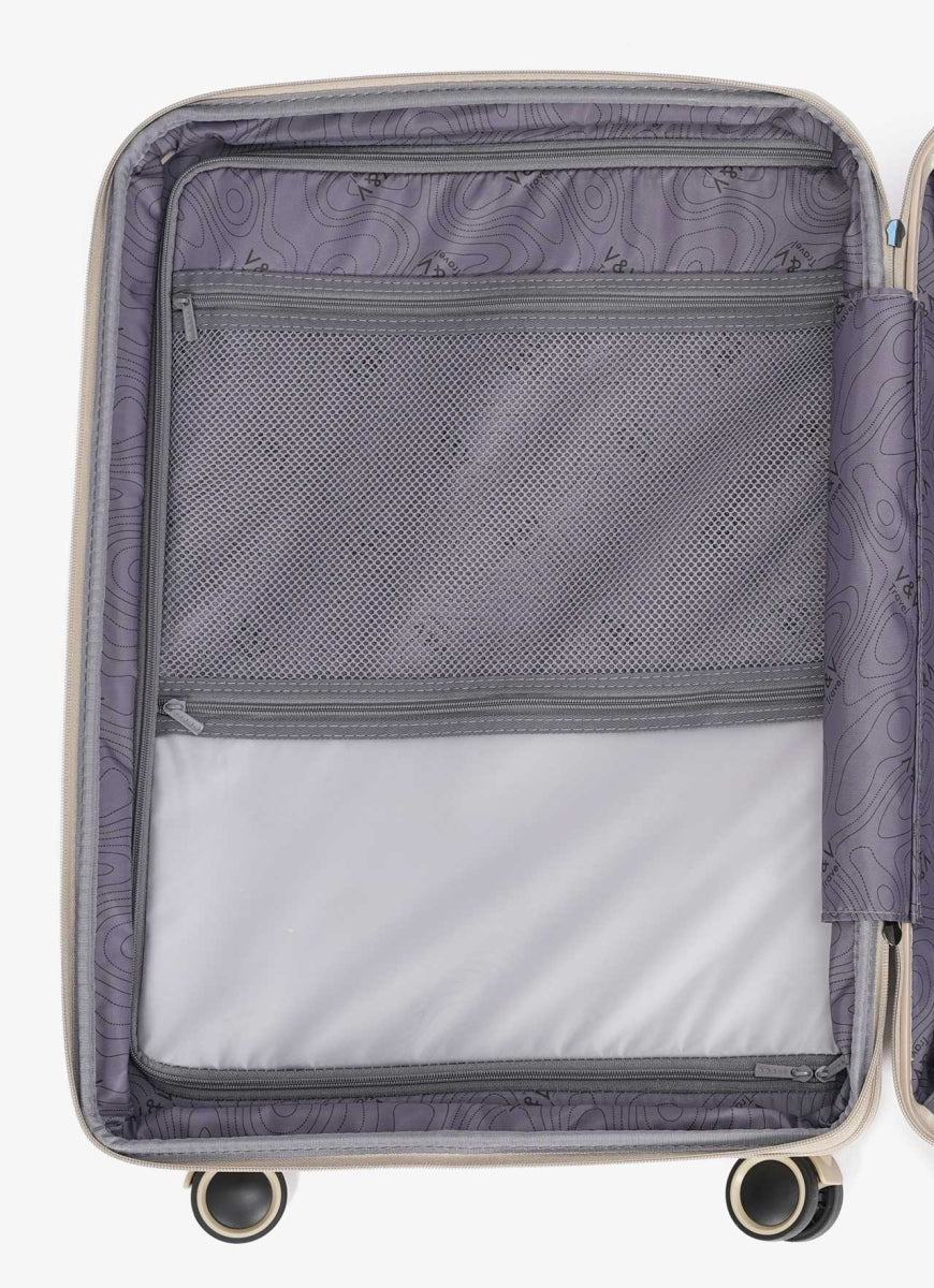 Valise cabine Travel Mettalo - 55 Beige