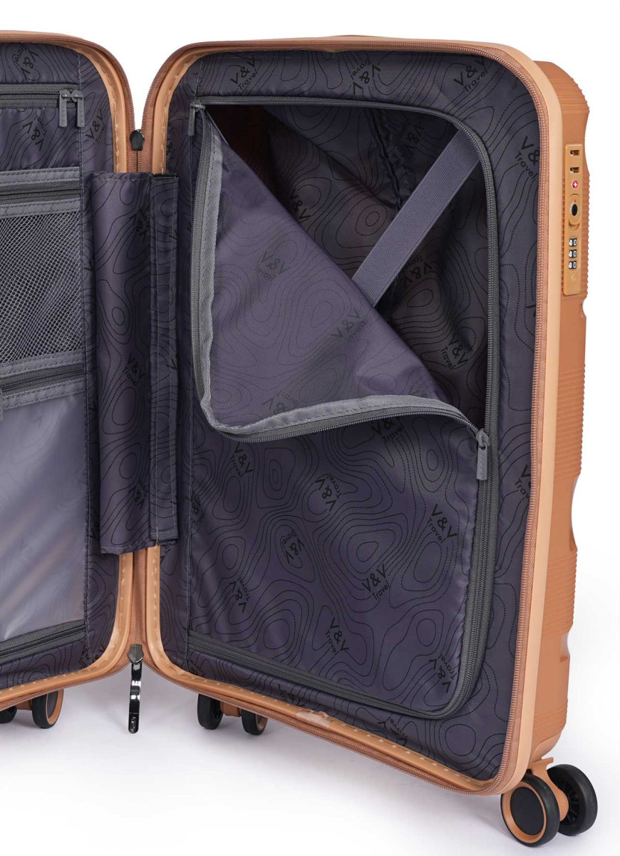 Valise Moyenne Travel Mettalo - 65 Orange