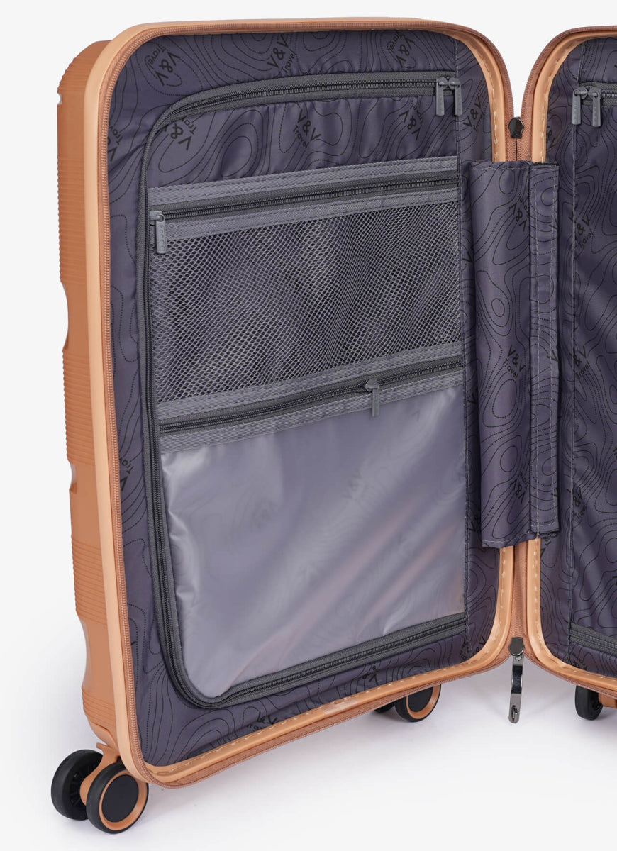 Valise cabine Travel Mettalo - 55 Orange