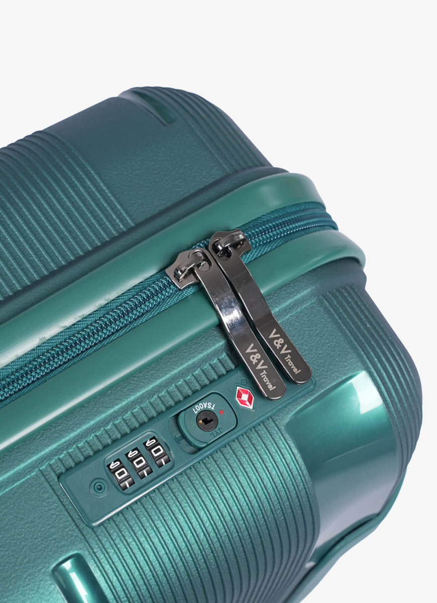 Valise cabine Travel Mettalo - 55 Vert