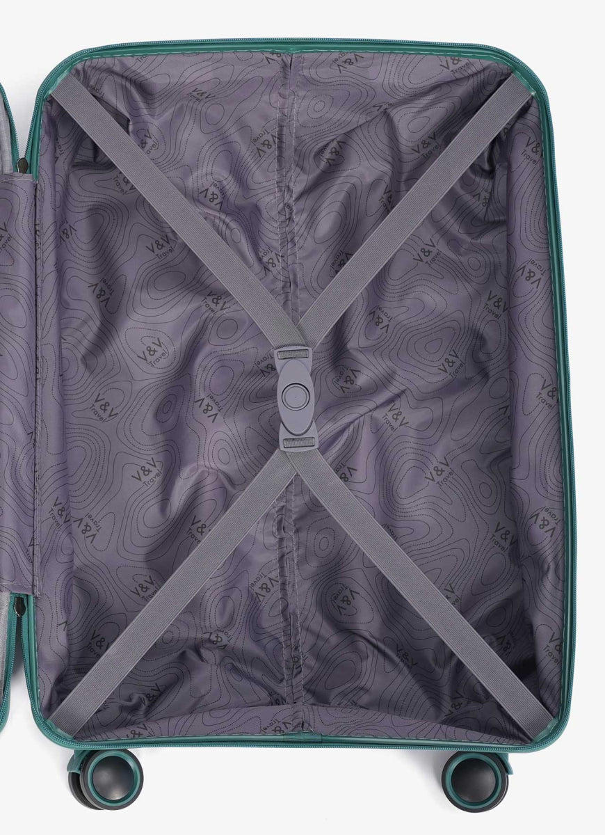 Valise cabine Travel Mettalo - 55 Vert
